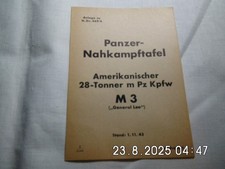 Panzer Nahkampftafel Amerikanischer 28 Tonner m Pz Kpfw M3 "General Lee"