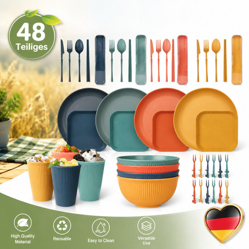 Teiliges camping besteckset - 48,