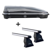 Dachbox VDPFL320L+Dachträger Tema für für Mercedes C-Klasse W204 07-13 Alu