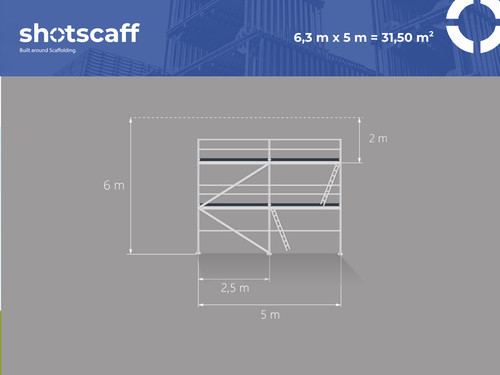 Günstig neu 6x5m stahlgerüst - neu,