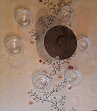 Bowle Set aus Glas (vintage)