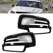 2x Schwarz Spiegelkappen