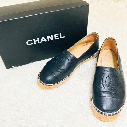 Chanel espadrille flats - chanel,