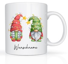Zwergenpaar Tasse mit Namen