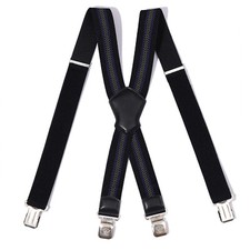 X Form Hosenträger Schwarz