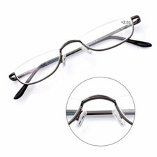 Halbmond Lesebrille Halbrandlos Farben Mehrere Federscharniere Brille 1,0~4,0