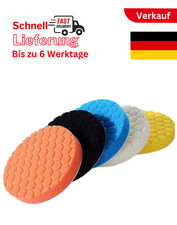 5 x Polierschwamm Set 125 mm KFZ Schaumstoff Polierpads Polierscheibe