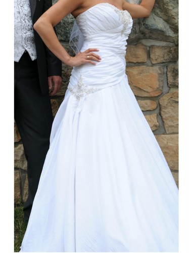 Weißes brautkleid mit corsage - weißes,