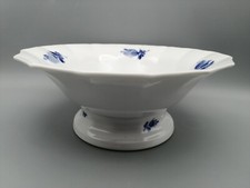 Royal Copenhagen Blaue Blume eckige Schale auf Fuß Ø 24 cm 2. Wahl Nr. 8530