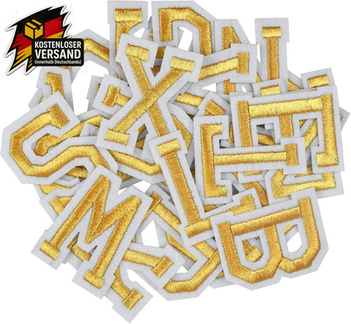 Goldene buchstaben aufbügler - goldene,