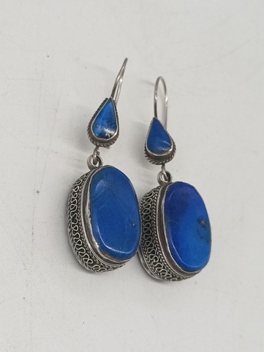 Antik ohrhänger blauer - ohrhänger,