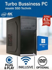 Intel Windows 11 PC System, Office Computer 16GB DDR4, 1TB M.2 SSD, leise|WLAN
