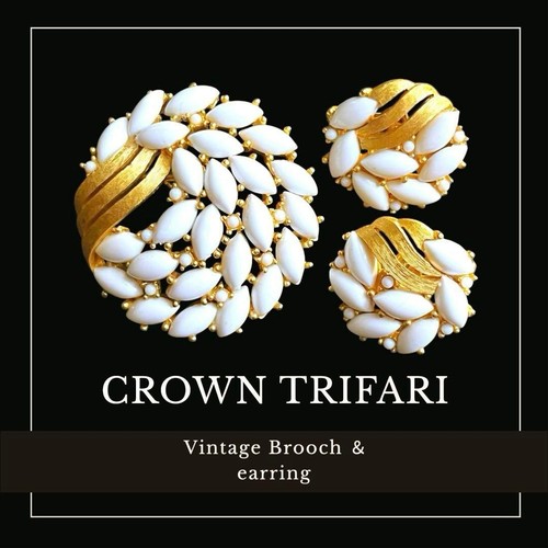 Krone trifari milchglas - trifari,