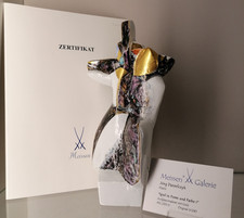 Meissen Unikat "Spiel in Form und Farbe" Jörg Danielczyk 1. Wahl Zertifikat 2000