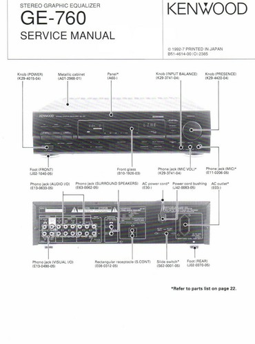 Service manual anleitung - service, für