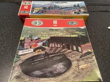 2 Heljan CON-COR B 803+ B804 HO Vintage-Bausatz Lokschuppen + Drehscheibe neu OV