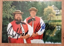  Autogramm Wildecker Herzbuben, deutsches Schlagerduo