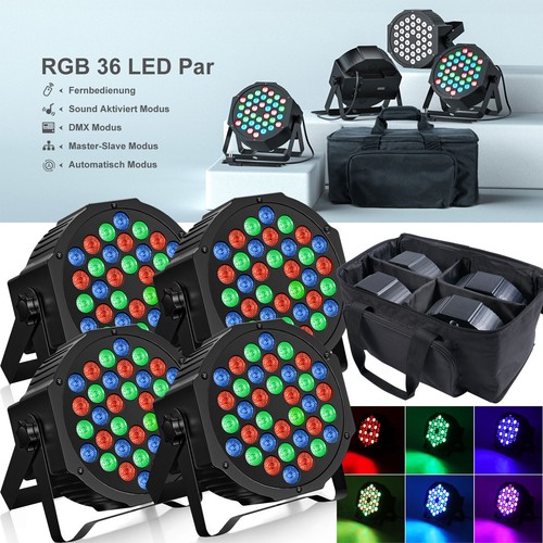 4stück 80w par strahler rgb - 80w,