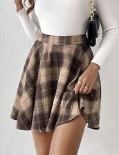 Shein Rock Gr. M Skirt Karo Kariert Plaid Taillenrock