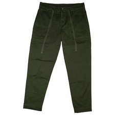 Opus Mikki Damen Stretch Jeans 7/8 Hose Cargo Slim 36 S W28 Armee grün Schnürung