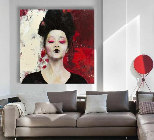 Xxl leinwand bild - bild, 100x100x5