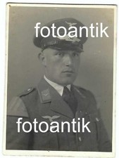 Foto 2 WK Portrait Luftwaffe Soldat Uniform Schirmmütze Musiker Schwalbennest