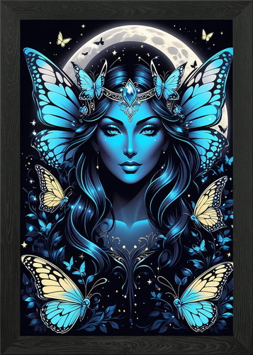 Mystisches mädchen gerahmtes - mädchen,