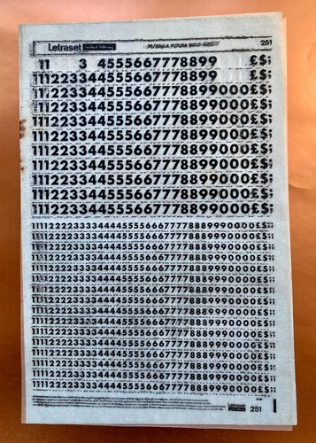 Letraset 251 futura bold 36pt - futura,