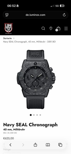Luminox navy seal 3581 bo - navy,