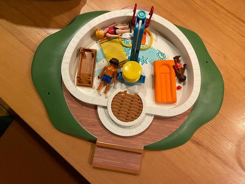 Playmobil pool und wohnmobil - pool,