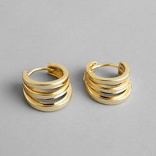 Klapp Creolen Dreireihig