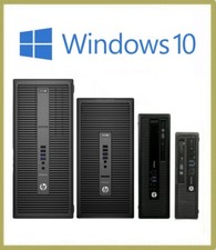 SCHNELL GÜNSTIG HP WINDOWS 10 COMPUTER DESKTOP Wi-Fi PC INTEL CORE i3 i5 i7 CPU