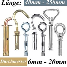 Spreizbolzen Beton Deckenhaken Spreizanker 304/316/201/Farbe Zink/Ringe/Dreieck