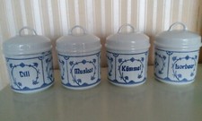 4 Gewürzdosen mit Deckel
