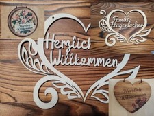 Türschild Herzlich