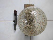 Kugel-Wandleuchte - rustikal mit Strukturglas
