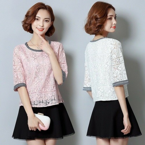 Damen spitze hohl bluse - damen,