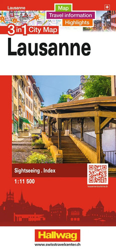 Hallwag stadtplan lausanne - stadtplan, |
