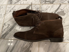 TOMMY HILFIGER Herren Stiefeletten Braun Wildleder Knöchelhoch EU 45