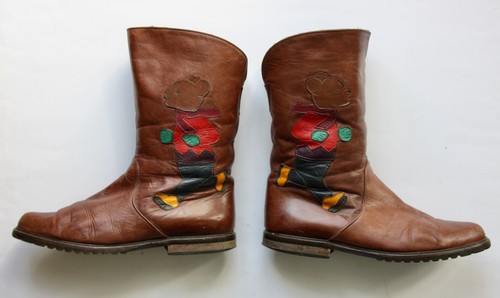 Leder damen stiefel mit - leder,
