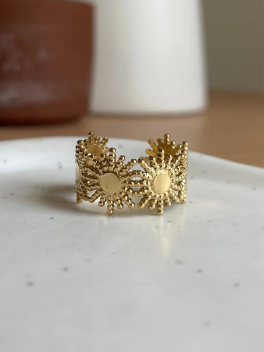 Vergoldeter ring - vergoldeter,