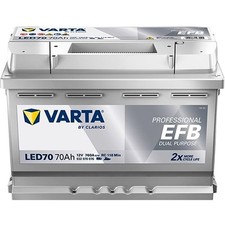 VARTA PROFESSIONAL EFB LED70 Starterbatterie 12V 70Ah 760A/EN B13 für Auto LKW