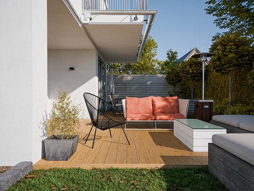 Terrassendiele kanadische