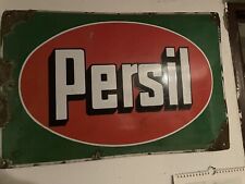 Original 1920er/30er Persil Emaille Schild Henkel Waschmittel Reklame Logo.