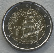 2 Euro Gedenkmünze Italien 2025 Amerigo Vespucci unz.