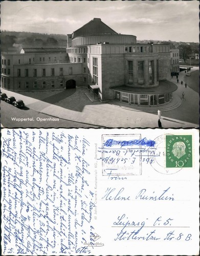 Ansichtskarte wuppertal oper - ansichtskarte,