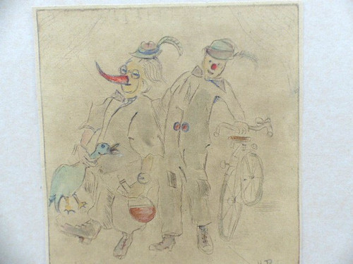 Orig radierung 1930 - radierung, um