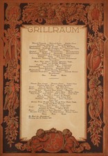 Menükarte HAPAG Lloyd