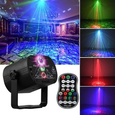 480 Muster RGB LED Laser Projektor Bühnenlicht USB Disco Lichteffekt Partylicht