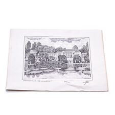 Original Radierung Stuttgart „In der Wilhelma“, signiert & nummeriert 215/480